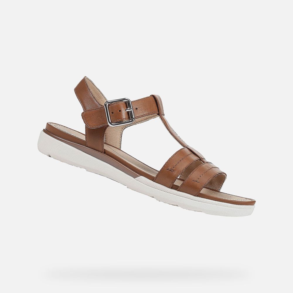 Sandalias Geox Senhora Marrom - Hiver - PGASI2396